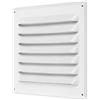 calimaero® WGQW 200x200mm - Griglia Aerazione Quadrata in Alluminio | Bianco Resistenti ai Raggi UV Griglia Ventilazione Feritoia Fissa e Schermo a Rete Incorporato