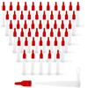 OMJMYY 50 Pezzi Beccucci Silicone Beccucci per Cartuccia in Silicone Ugelli Per Calafataggio con Tappi Ugelli In Silicone Punte per Cartucce Silicone Ugelli per Pistola per Silicone Sigillante Adesivo
