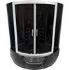 Simba VASCA BAGNO E DOCCIA IDROMASSAGGIO SPA 150x150 cm CROMOTERAPIA Black Montecarlo