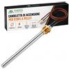 Mastro Aspirapolvere Candeletta Stufa Pellet, 270 Watts, 140/130 mm, ∅ 9.9, Filettatura 3/8