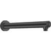 Drenky braccio doccia nero, prolunga in acciaio inox A2 V2A, 40 cm, finitura nera