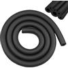BEASAFY Isolamento dei tubi, in gomma, isolamento dei tubi, 1,8 m, in schiuma morbida, colore nero, isolamento dei tubi, attrezzatura da fitness, tubo di rame (diametro 6 mm)