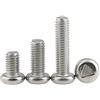 MXBAOHENG 10pcs M4 antifurto viti interne Triangolo Vite a testa tonda triangolare Bulloni M4X12 (10pz)