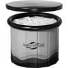 WAVYEASE Vasca da bagno portatile per adulti - Vasca da bagno fredda pieghevole per il recupero, vasca idromassaggio pieghevole per box doccia, casa, SPA, vasca da bagno all'aperto per atleti (grigio cenere)