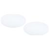 PATIKIL Diffusore Paralume, 2pz 11,5 Diametro Diffusore Rotondo per Lampada a Sospensione Paralumi Tamburo, Scudo Luminoso Fai-Da-Te Adatta 12-14 Aperture, Bianco Satinato