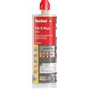 Fischer FIS V PLUS 410C - Ancorante Chimico Strutturale per Calcestruzzo e Muratura, Cartuccia da 410ml con 2 Miscelatori, per Pistola da Silicone, Resina Ibrida ad Alte Prestazioni