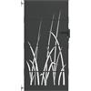 vidaXL Cancello da giardino con blocco Nero 85 x 200 cm