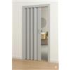 ESTO Porta a Soffietto da Interno 84 x 215 cm Misura, Economy, Premium, Deluxe quality, Porta Scorrevole 10 Colori diversi Bianco, Noce, Legno Scuro e Chiaro (Deluxe, Grigio Opaco)