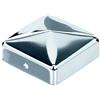 Alberts GAH-Alberts 327064, Copripalo per pali in legno, Acciaio Inox, 70 x 70 mm / 10 pz.