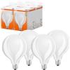 OSRAM LED Star GLOBE125, lampada LED a filamento opaco a forma di globo con diametro di 125mm, base E27, bianco caldo (2700K), 2452 lumen, sostituisce lampadine convenzionali da 150W, confezione da 4