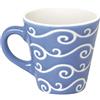 Excelsa Etnika Tazza caffè 90 ml, Porcellana, Azzurro, 6.2x6.2x6 cm