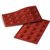 silikomart | SF031 Stampo in Silicone per Monoporzioni MADELEINE, Antiaderente, 15 Monoporzioni, Confezione da 1 Stampo per Dolci, 44 x 34 mm, h 10 mm, Made in Italy