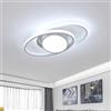 Osairous 39W Plafoniera LED Soffitto 6500K 4290LM Plafoniera Rotonda 38CM Lampadario Led Soffitto Moderna per Soggiorno, Camera da Letto, Corridoio, Sala da Pranzo