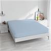 MB HOME ITALY Lenzuolo Sotto MAX COLOR con Angoli Elasticizzati da 25 cm Letto Matrimoniale 170x200 cm, 100% Cotone Made in Italy - Tinta Unita AZZURRO