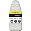 UniSimp Cotton Ironing Board Cover, Fino a 125 x 45 cm (Zebra)