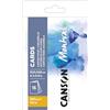 Canson Montval, carta per acquerello, grana fine, 300 gsm, scatola, 10,5 x 14,8 cm, bianco, 16 fogli