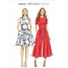 Vogue Patterns Vogue 9075, cartamodello per Vestito e Tuta, Taglie, Jersey,Denim,Lino, Multicolore, A5 (6-8-10-12-14)