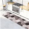 CREARREDA Tappeto Cucina in Vinile Antiscivolo e Lavabile Runner Multiuso Resistente all'usura Passatoia Cucina Antimacchia Adatto da tenere sotto il Lavandino e Fornelli Stampa Made in Italy 100%