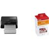Canon Selphy CP1500, stampante fotografica a sublimazione wireless nera & Rp-108 Ink Paper, Bianco, 20 x 12 x 8 cm