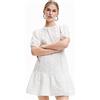 Desigual Vestito da Donna, Bianco, XS