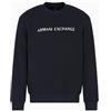 Armani Exchange Long Sleeve Front Logo Lettering Round Collar Maglia di Tuta Uomo (Pacco da 1)