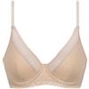 DIM Donna - Reggiseno Sciarpa ILY Micro C/A - x1 | Morbi Microfibra | Forma Moderna a Triangolo | Sostegno Invisibile | Finitura Piatta in Pizzo