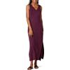 Amazon Essentials Abito Lungo Maxi da Donna con Scollo a V e Spacco Laterale in Jersey