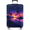 PEARLOVE Custodia per Valigia, Protezione per Valigia, Custodia da Viaggio per valigie da 20 a 34 pollici, Accessori da Viaggio Elastici e Lavabile in Spandex, #35, M(fits 24-26Inch suitcase)
