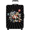 PEARLOVE Custodia per Valigia, Protezione per Valigia, Custodia da Viaggio per valigie da 20 a 34 pollici, Accessori da Viaggio Elastici e Lavabile in Spandex, #134, M(fits 24-26Inch suitcase