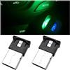 CGEAMDY Illuminazione Ambiente USB, 8 Colori Cambiabili Auto LED RGB Luce Tipo C Luminosità Regolabile, Lampada Interna Atmosfera per Prese USB, Luci Notturne Decorazione