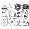 GOOFIT 57,4 mm Cilindro Motore Testine Cilindriche Guarnizioni Guarnizioni Pistone Kit GY6 4 Hub 125cc 150cc 150cc 157QMJ 152QMI Big Bore Kit Di Ricostruzione Testa Cilindro Sostituzione Per Taotao Quads Gokarts Moto Testa Scooter Cinese
