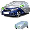 Generico personalizzato telo auto Compatibile con Honda Jazz 2015-2026,protezione solare,dalla pioggia,dal vento,dalla polvere,adatto a tutte le stagioni(silver green)