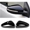 TTCR-II 2PCS Compatibile con Calotte Specchietti VW GOLF 6/GTI 6/Touran 1T3 | 2009-2014 GOLF MK6 Copri Specchietto Sinistra+Destra Coperchio Specchio Retrovisore Touran 1T3 Tappi Specchietti-Nero