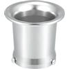 QUARKZMAN Presa Di Velocità Per Motociclette 55mm Argento 1 Pezzo | Lega Di Alluminio, Universale Per Moto Da Cross ATV, Coppa Filtro Dell'Aria Per Carburatore, Dimensioni 6.9x8cm (H*D)