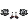 EASYSHOP24H SET 2 Faro Fanale Proiettore Fendinebbia Sinistro Destro Compatibile Per Smart 451 07-13 Classe A W169 B W245 ML W164 C W204 Completi di Lampadina H11 Fanalino Faretto Antinebbia