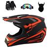 Senhill Casco da Motocross ATV Offroad Casco Dirt Bike per Adulti Giovani unisex Casco da moto con Guanti Occhiali Maschera