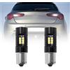 NSLUMO LAMPADA DI RETROMARCIA 21 LED P21W CANBUS 6000K NESSUN ERRORE per ALFA RO.MEO GIULIETTA 2010- Ba15S 1156 Luce di retromarcia a LED 2x P21W Luci di retromarcia