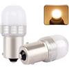 Bsxywa Ba15s 1156 Led 12v 24V P21w Lampadine, 3W Bianco Caldo 3000K, AC/DC Universale, Per Giardino, Auto, Barca, Paesaggio, Lnterni Rv Illuminazione. (2 Pezzi)