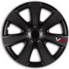 Gorecki Set di 4 copricerchi da 14, 15 e 16 pollici, colore nero carbonio