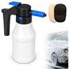 BORDEAG Spruzzatore elettrico di schiuma da 1,5 l, 8 bar, con guanti gratuiti, flacone spray con USB, spray automatico per auto, casa e giardino, batteria da 1300 mAh, tempo di spruzzatura 20 minuti