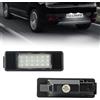 OZ-LAMPE Luci Targa a LED per Peug-eot 207 106 1007 307 308 3008 406 407 508 806 Expert Rcz, Lampada Targa a LED per Citro-en Jumpy Berlingo C2 C3 C4 C5 C6 C8 DS3 2 Pezzi 18 * 2835 SMD Canbus