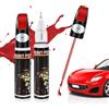 Penriter 2 Pezzi Penna Ritocco Carrozzeria Rosso 24ML, 2-IN-1 Rimuovi Graffi Auto, Pennarello Copri Graffi, Soluzione Veloce per La Riparazione di Urti da Pietrisco Sull'auto