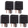 Ehdis 5 Pezzi Relè Auto 5 Pin 12V 30A SPDT Multi-Purpose Relay Heavy Duty Standard Relay, rele per Auto, Camion, Barche Marine, lampade, ECC