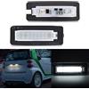 OZ-LAMPE Luce Targa a LED per Merce-ds Benz Smart fortwo Cabriolet W450 W451 W453, Lampada Targa a LED, 2 Pezzi 18 * 2835 SMD Canbus