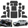 GAFAT Compatibile con Honda HR-V 2022-2026 2027 Tappetini Antiscivolo, Accessori HRV Tappetino in Gomma per Console Centrale, Portabevande, Cucitura de Porta (Nero)
