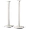 KEF LSX & LSX II S1 Floor Stand Pair Bianco, supporto per diffusori in alluminio con gestione integrata dei cavi e tappi terminali per LSX.