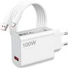 ASKUBSKU Caricatore 100W e Cavo per Xiaomi Redmi Note 15 Pro+ POCO X8 Pro