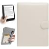 HoYiXi Universale Custodia per 6.8 pollice,7 pollice eReader Compatibilità Kindle Paperwhite/Kobo Clara HD/Kobo Clara 2E/PocketBook/Tolino/Sony 6"-6.8" E-Book Reader Cover Case,Bianco