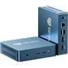 BMAX Mini PC 8GB DDR4 + 256GB NVMe SSD, Mini Computer, Ιntel 5205U (1.9 GHz), Gigabit Ethernet, 4K UHD Dual Display, Dual Wi-Fi, BT 5.0 Office Desktop PC RAM espandibile fino a 64 GB