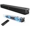 JYX Soundbar per dispositivi TV, soundbar a 2.0 canali con bassi profondi, 100 W, tutto in uno, per PC, gaming e home theater, HDMI ARC, Bluetooth® 5.4, Opt/AUX